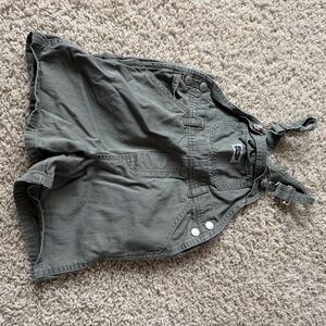 Vintage Old Navy Olive Green Toddler Overalls